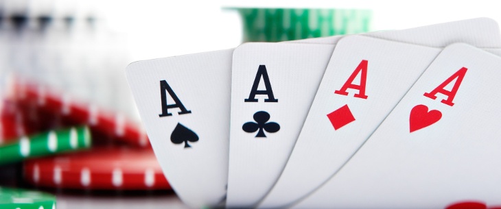 4 туза в покере: шансы формирования и правила разыгрывания