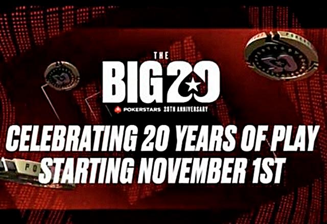 PokerStars отмечает 20-летий юбилей запуском серии The Big 20 Rewind