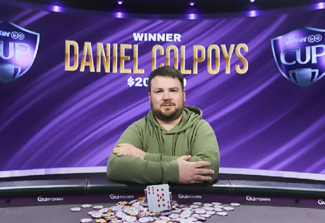 Победитель первого турнира PokerGO Cup 2022 Даниель Колпойс